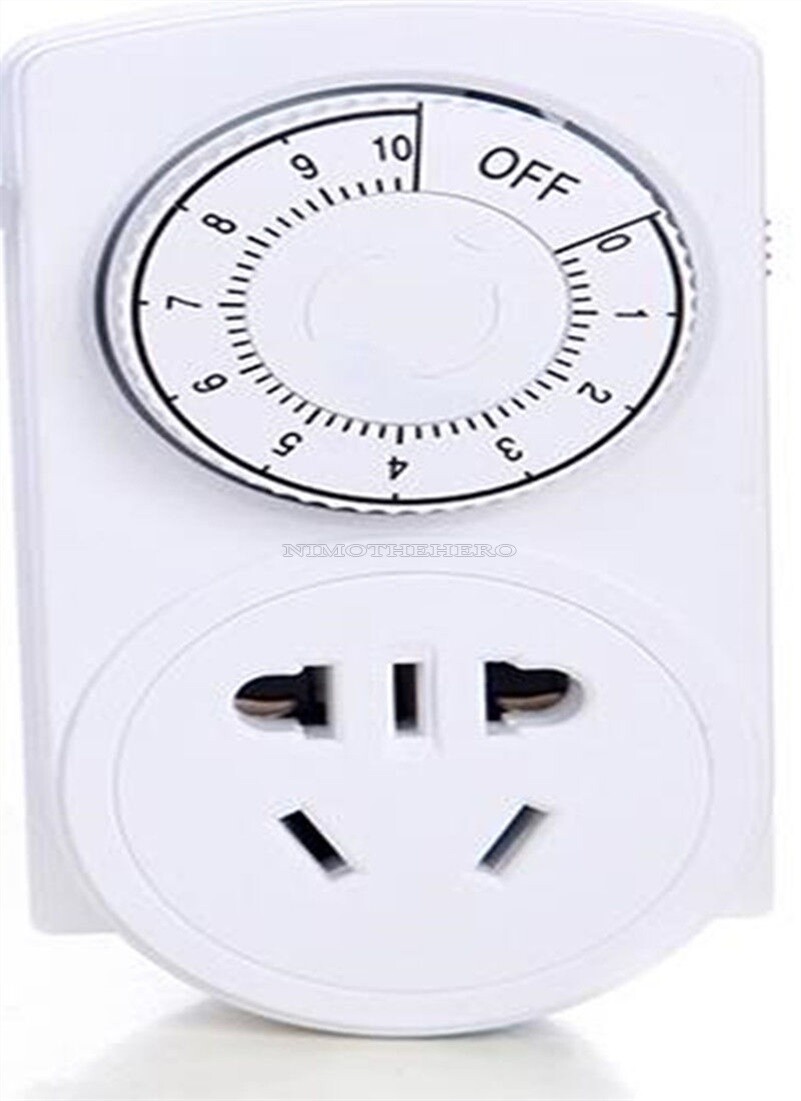 Countdown Timer Switch Socket 50Hz Mechanical New 10 Hours 220V zc