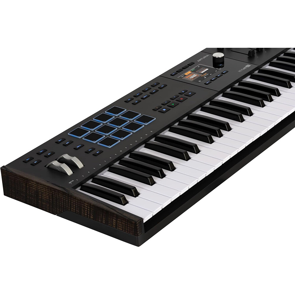 Arturia KeyLab 61 mk3 Pro MIDI Controller (Black) w/ Pedal, Cover & cable KIT
