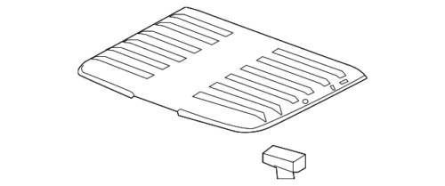 GM OEM 11-14 Sierra 2500 HD Hood Exterior Trim-Center Molding 22742987