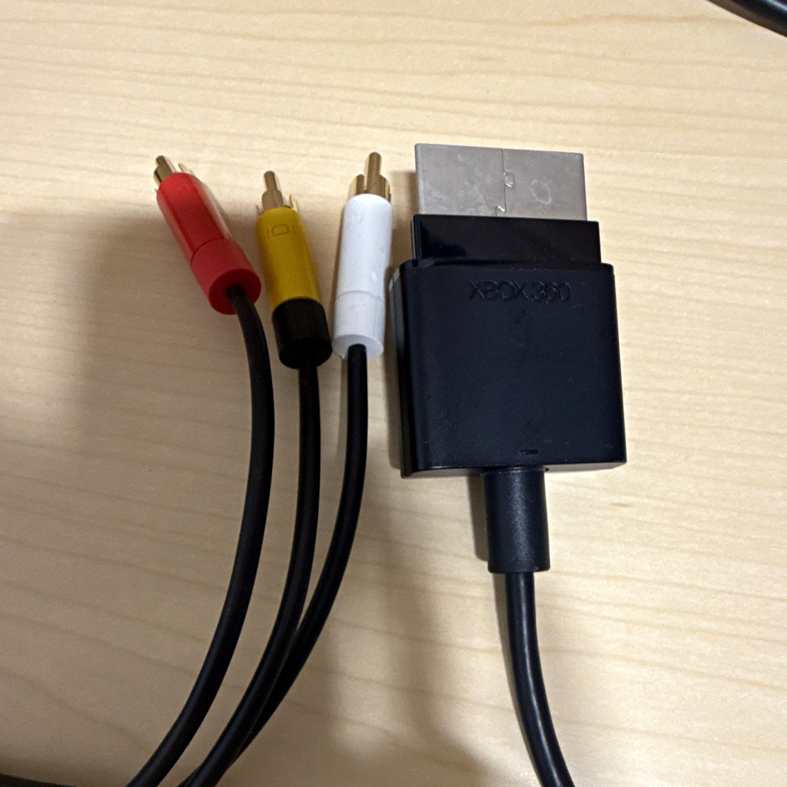 Microsoft Xbox 360 Composite RCA AV Cable 6ft Red/White/Yellow