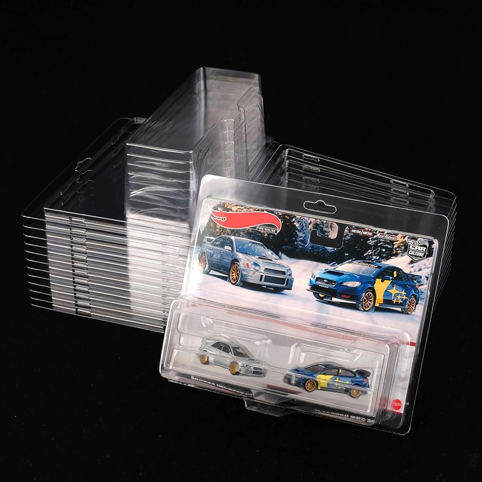 50PCS Protector Case for Hotwheels Premium Car Culture 2 Pack 2025 Version