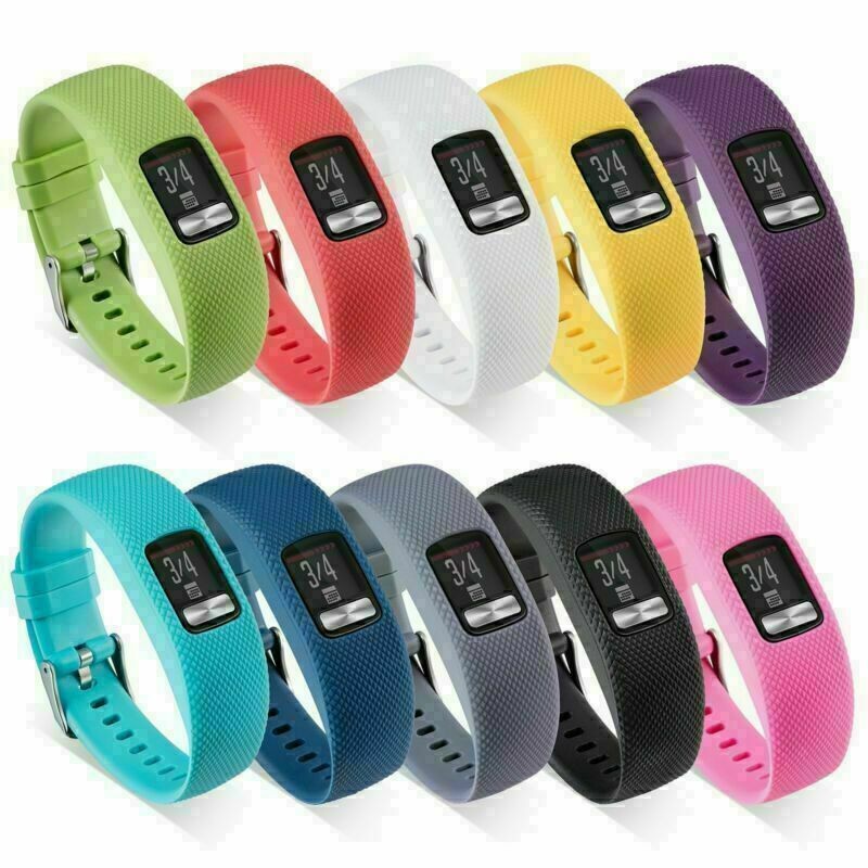 Soft Silicone Watch Band Strap Holder for Garmin VivoFit 4 Activity Tracker
