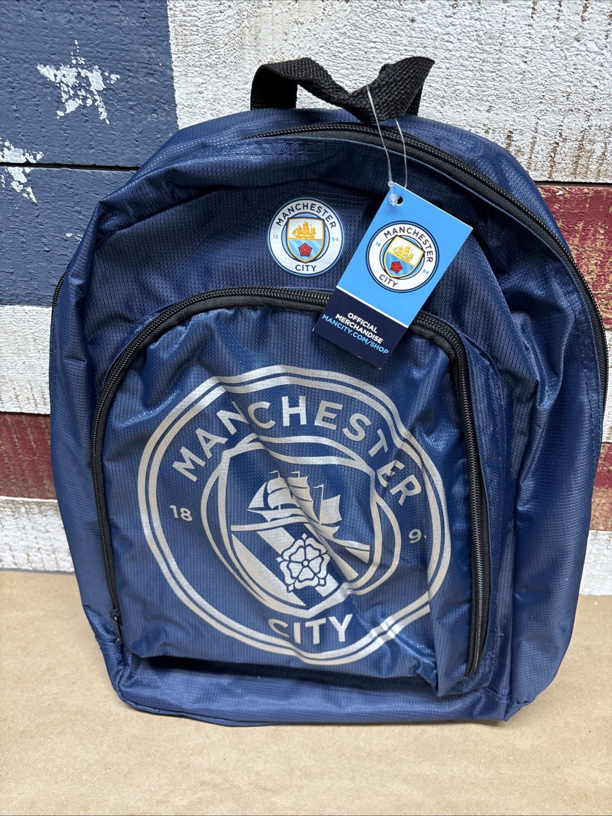 MANCHESTER CITY MCFC React Backpack BLUE 16” NEW!