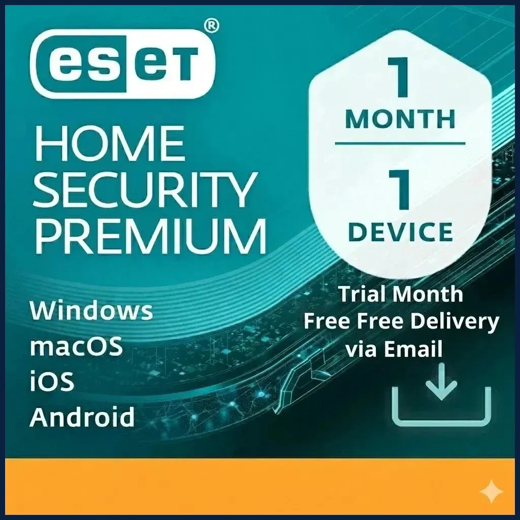 ESET Internet Smart Home Security Premium 2026 1 Device 1 Month Same Day Deliver