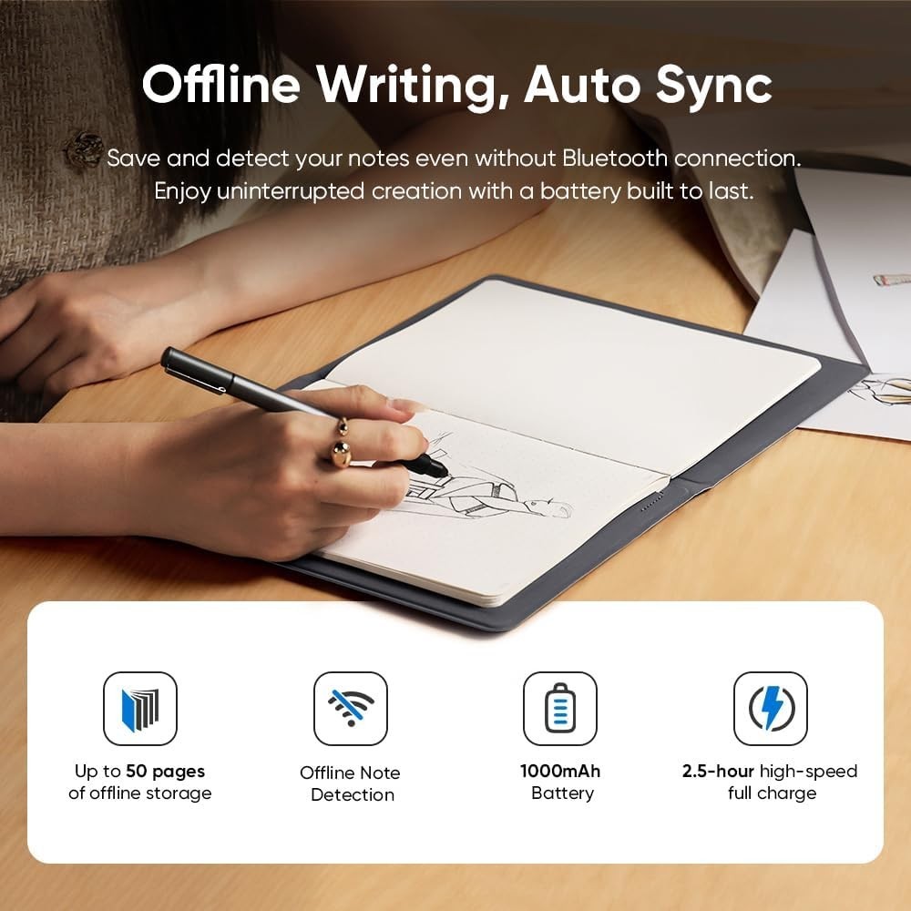 XPPen Note Plus Digital Notebook with Pen Syncs to