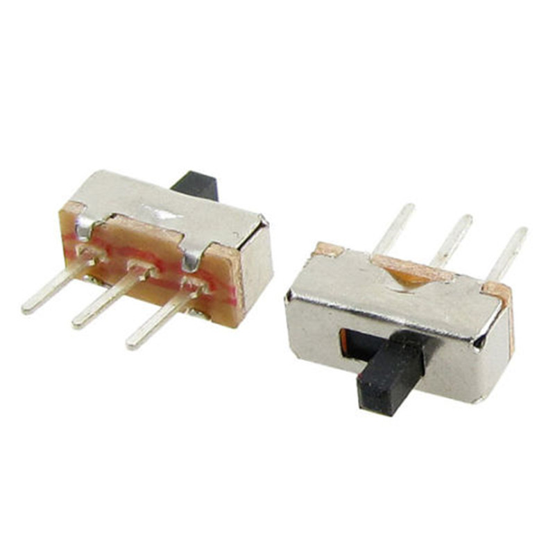 20PCS 2 Position SS12D00G3 SPDT 1P2T 3Pin PCB Panel Mini Vertical Slide Switch M