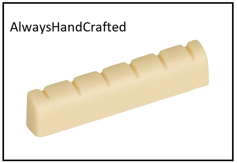 AlwaysHandCrafted Slotted UNBLEACHED BONE NUT handmade for TAKAMINE Guitar