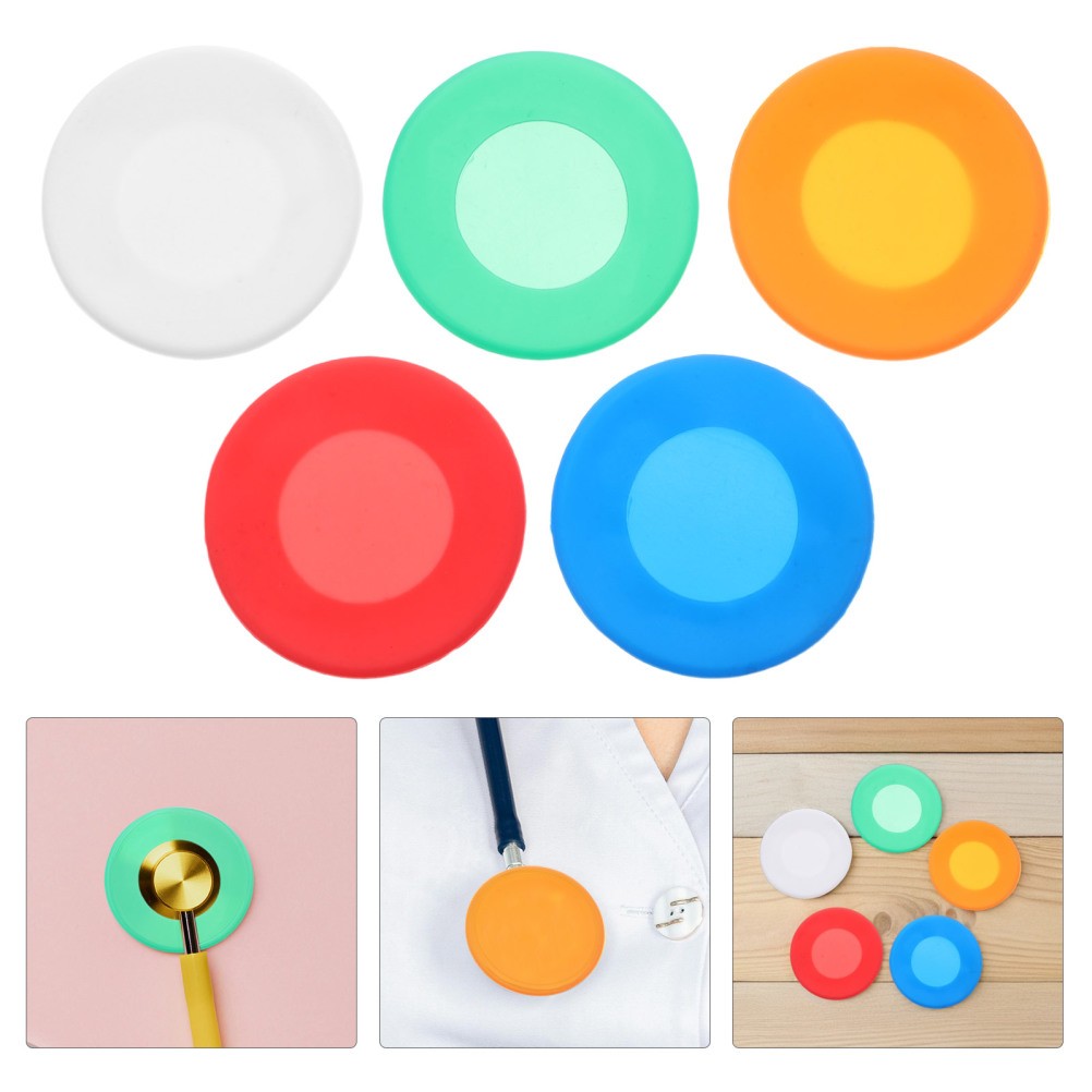 20 Pcs Diaphragm Cover for Stethoscope Silicone Head Replacement Covers
