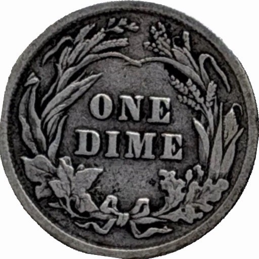 🔥🔥🔥 1900 P Barber Dime 10C Coin ✨90%_Silver✨ #220