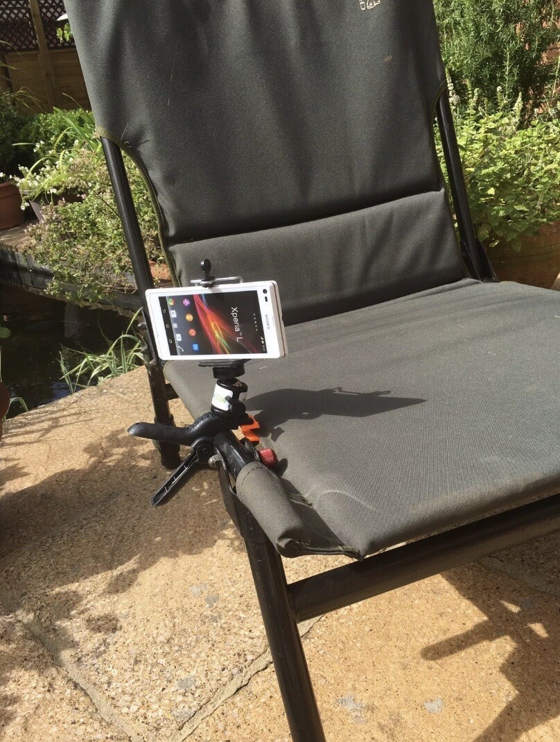 SALE.. Self Take Kit, Clip On Phone Holder Fishing. Selfie. Carp Fishing