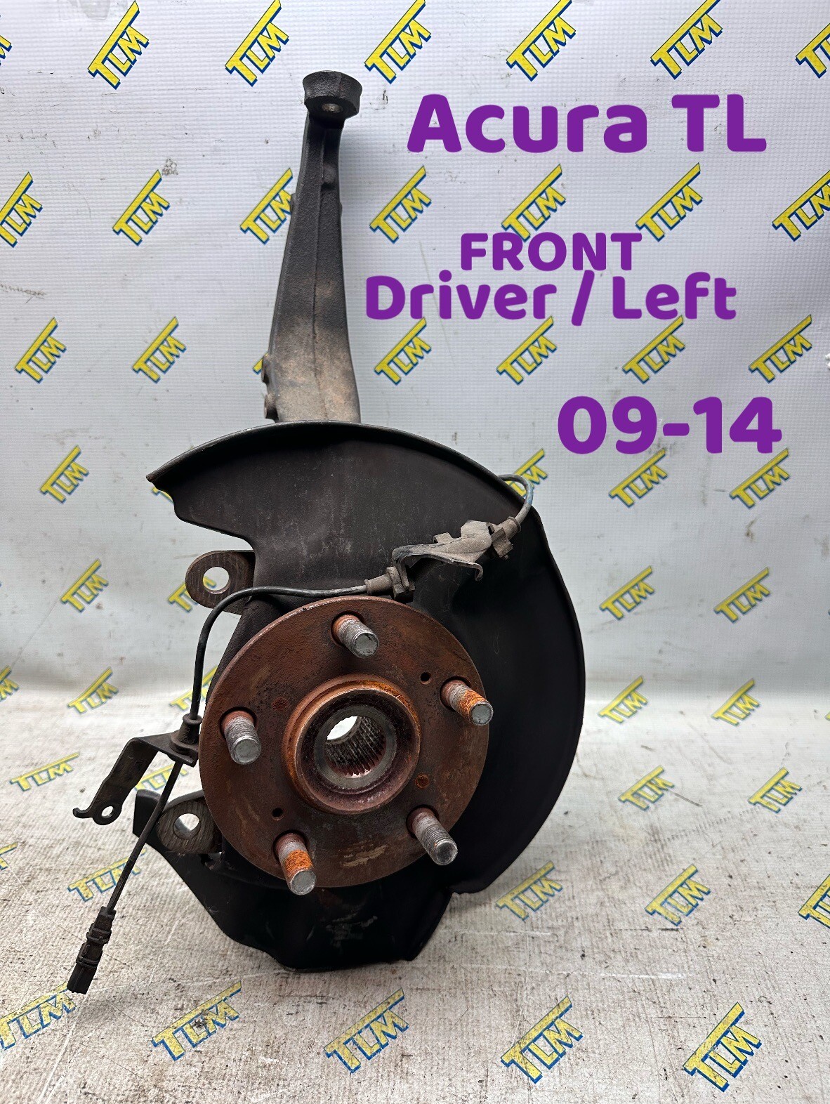 09-14 Acura TL FRONT Knuckle Spindle DRIVER LEFT 2010 2011 2012 13 Automatic OEM