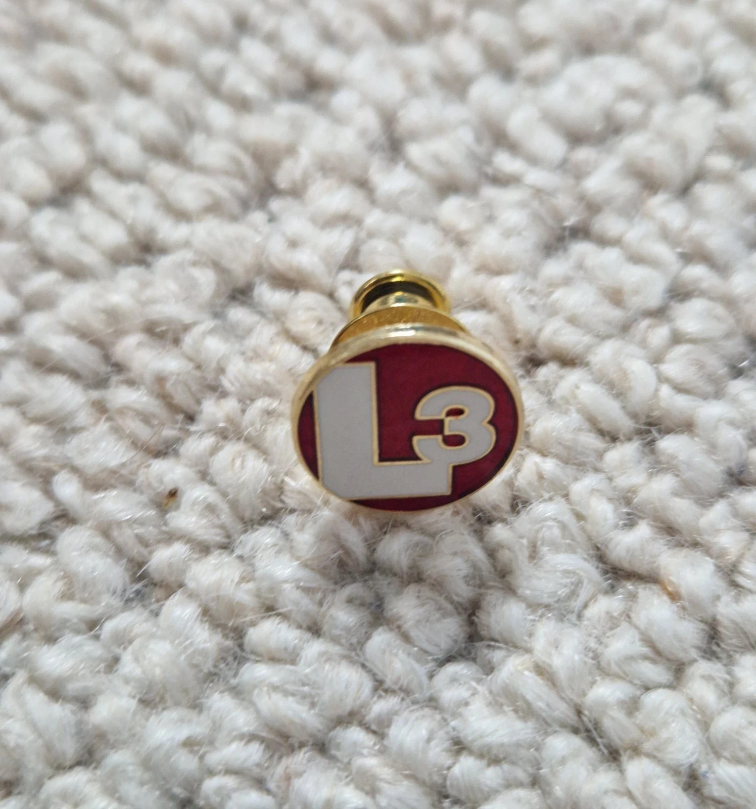 Rare L3 NARDA Space Satellite Networks Communication Enamel Lapel Tie Pin Badge