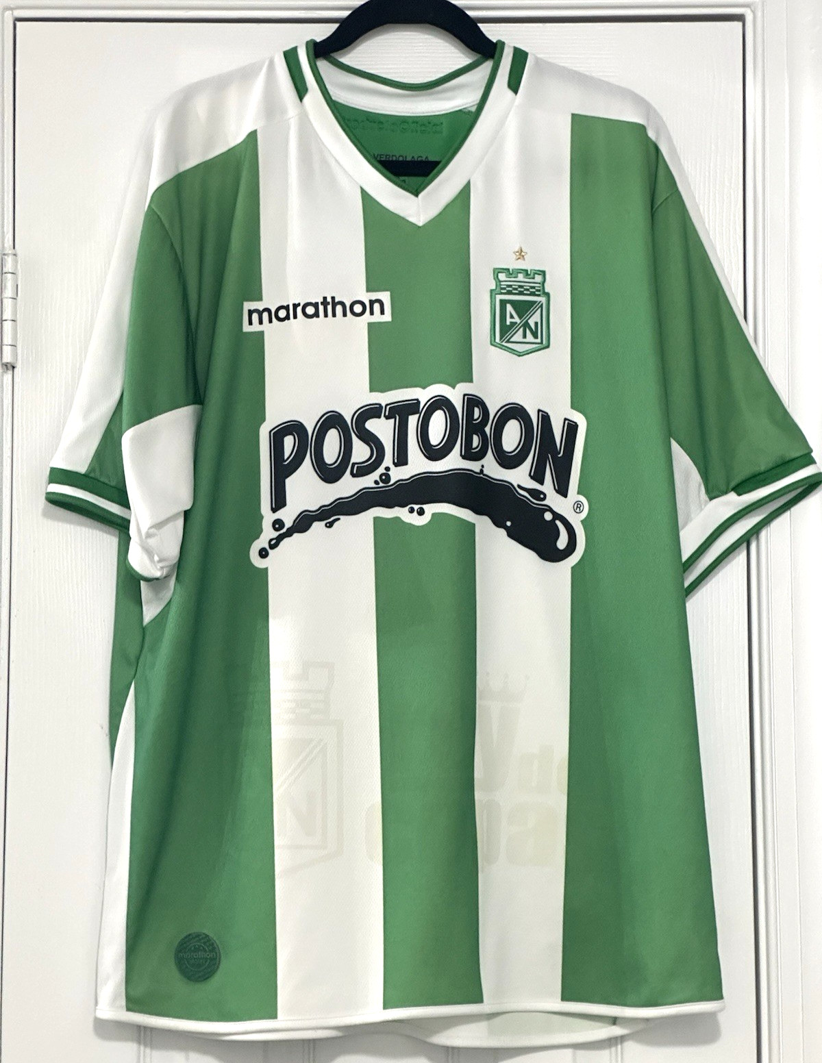 Marathon Sports Soccer Jersey Green and White XL Marathon Jersey 2008-09