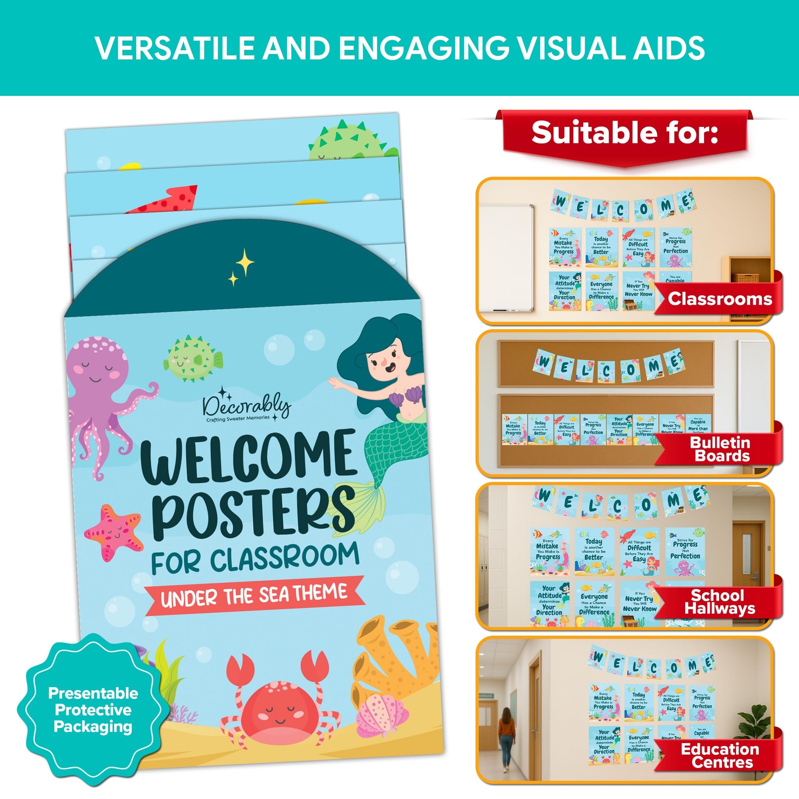 Decorably 15 Welcome Under the Sea Classroom Decorations