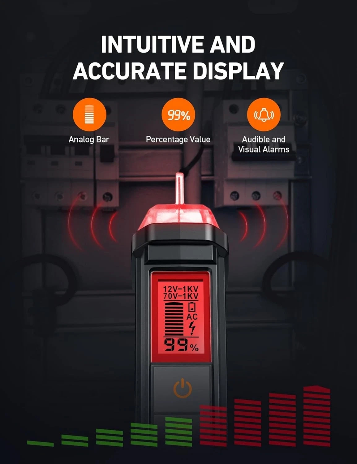 AstroAI Voltage Tester with Flashlight & Screwdriver Non-Contact Dual Range NEW