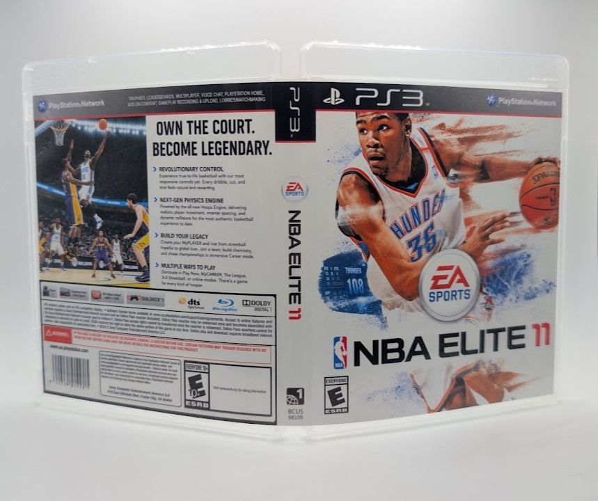 NBA Elite 11  - PS3 Empty Replacement Case  (No Game)