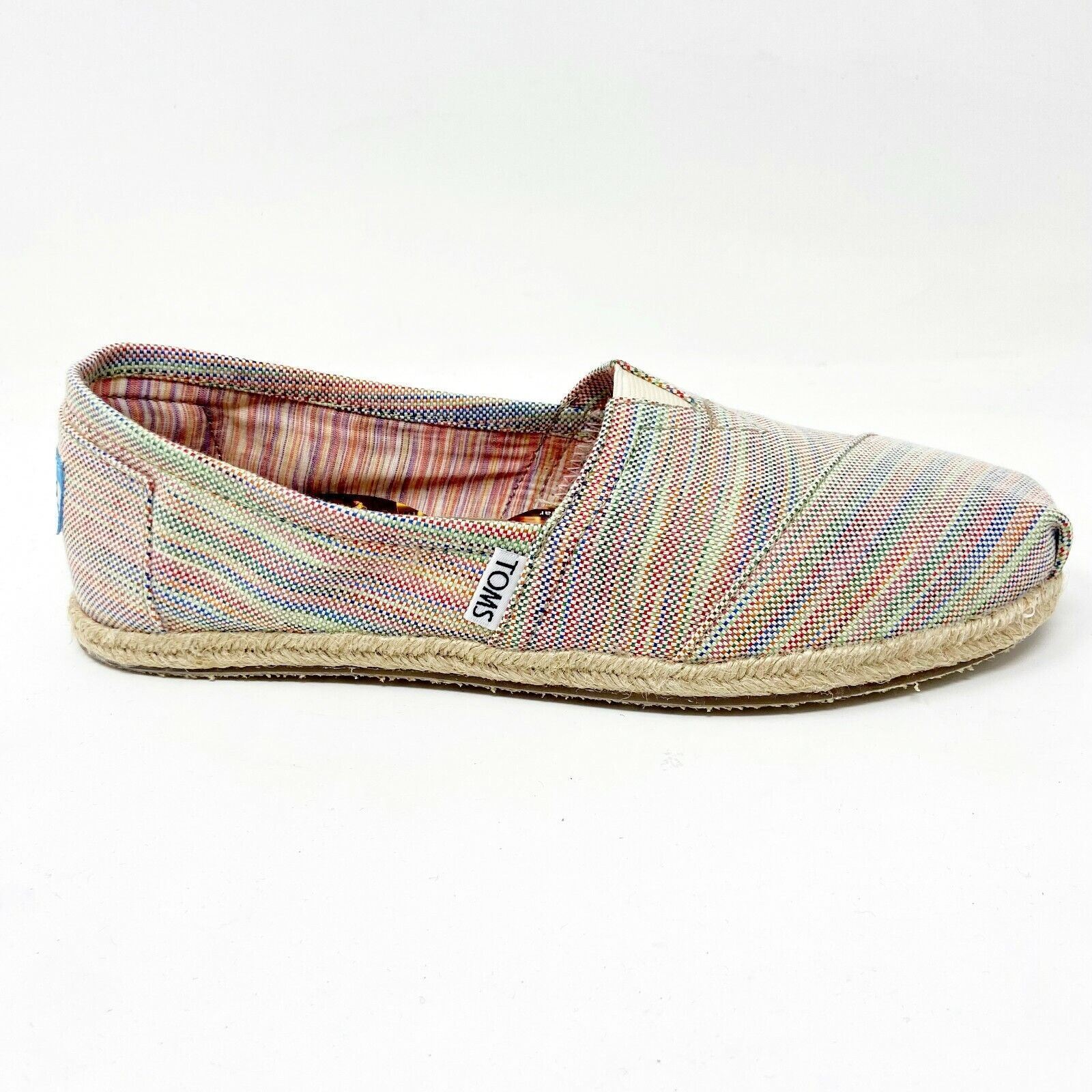 Toms Classics Baxter Womens Slip On Casual Canvas Flat Shoes