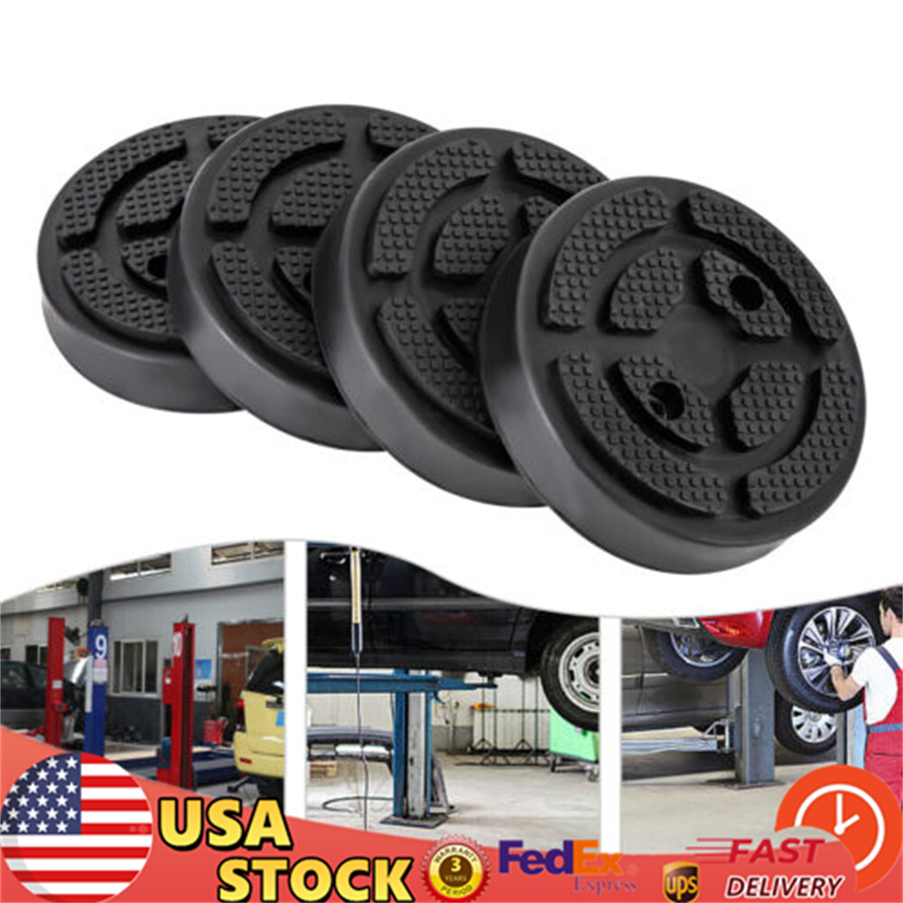 Universal Set of 4 Round Heavy Duty Car Truck Post Lift Arm Pads for Auto Repair