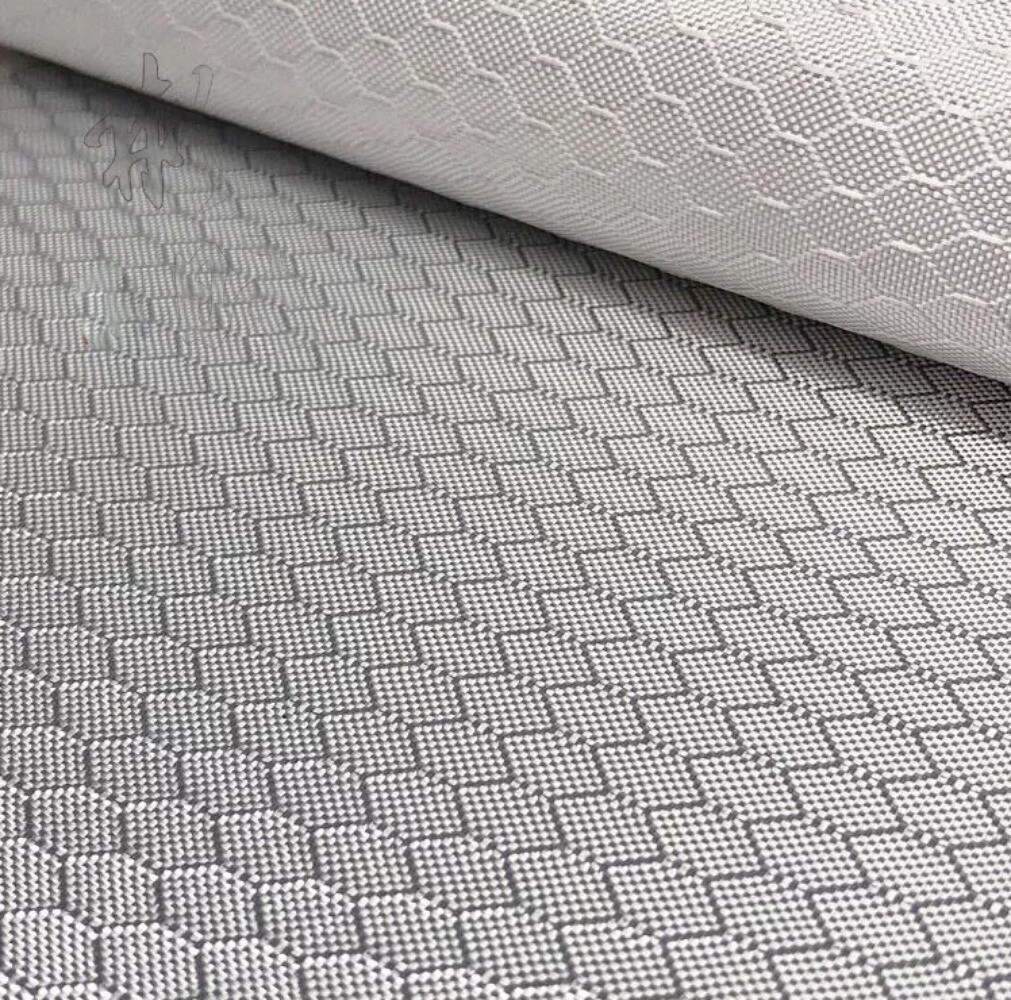 Silver electroplated glass Fabric cloth hexagon Fiberglass Cloth 100x50cm 1PC