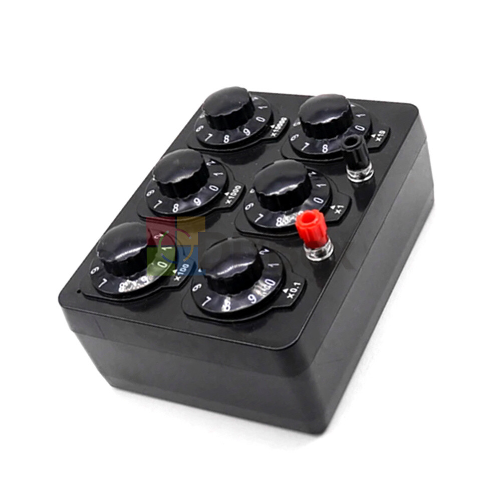 0-99999.9 ohm Simple Resistance Box Six Knobs Electricity Teaching Instruments