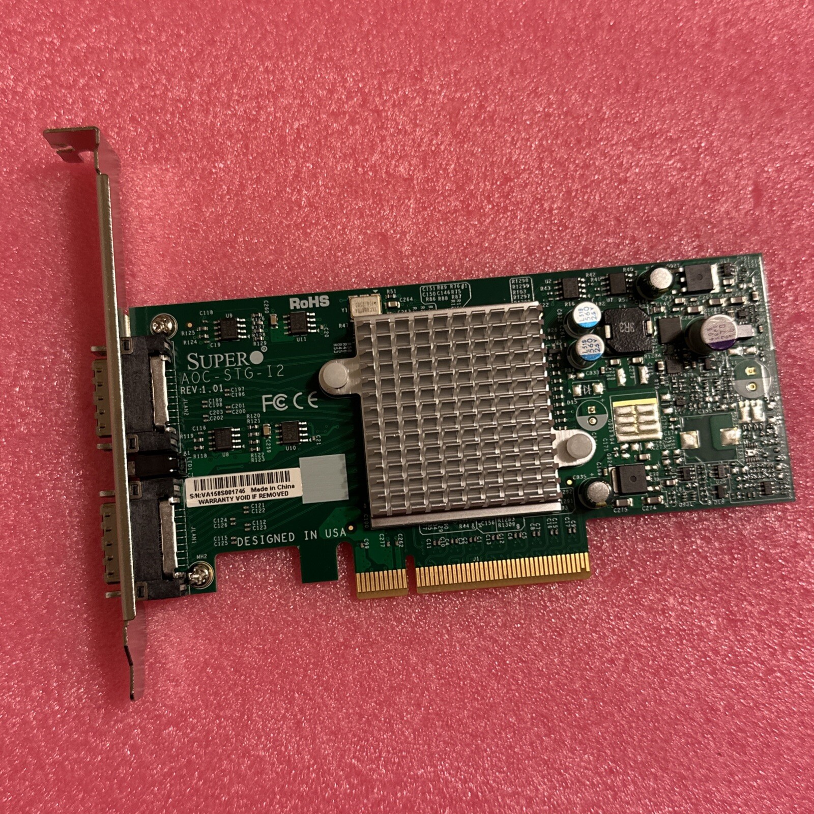 SUPERMICRO AOC-STG-I2 2-Port 10 Gigabit CX4 PCI-E x8 Ethernet Card