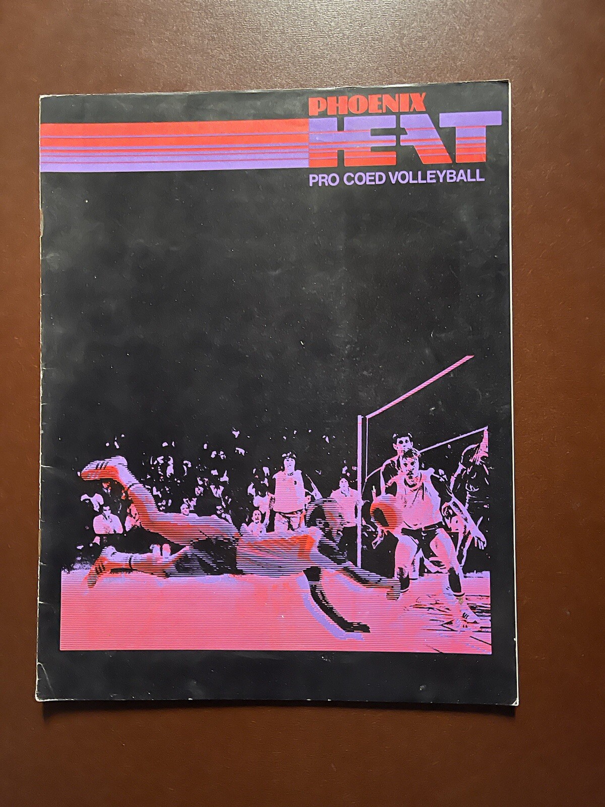 1975/76 PHOENIX HEAT PROFESSIONAL COED VOLLEYBALL TEAM PROGRAM