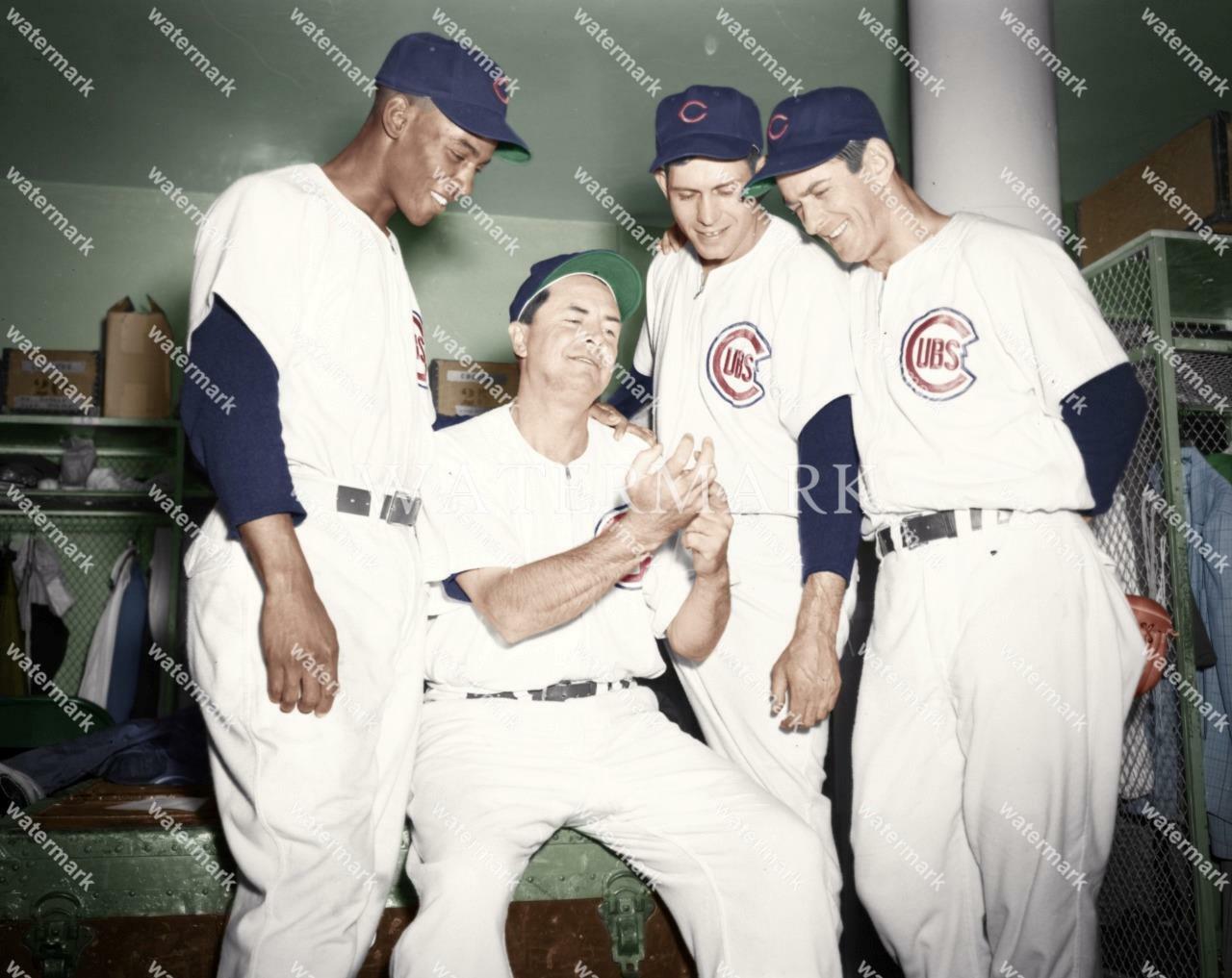 EL333 Stan Hack - Ernie Banks - Dee Fonda - Jim 8x10 11x14 16x20 Colorized Photo