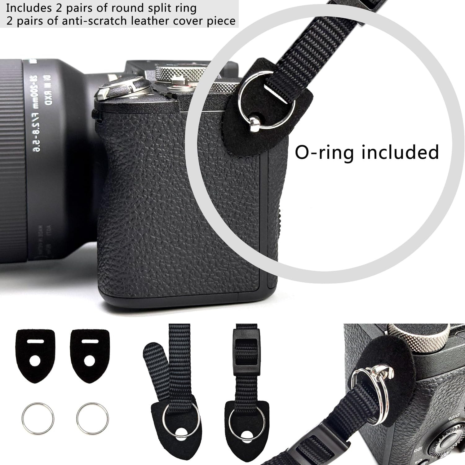 Camera Neck Strap Thin Binocular Strap with Neoprene Padding Camera Lanyard D...