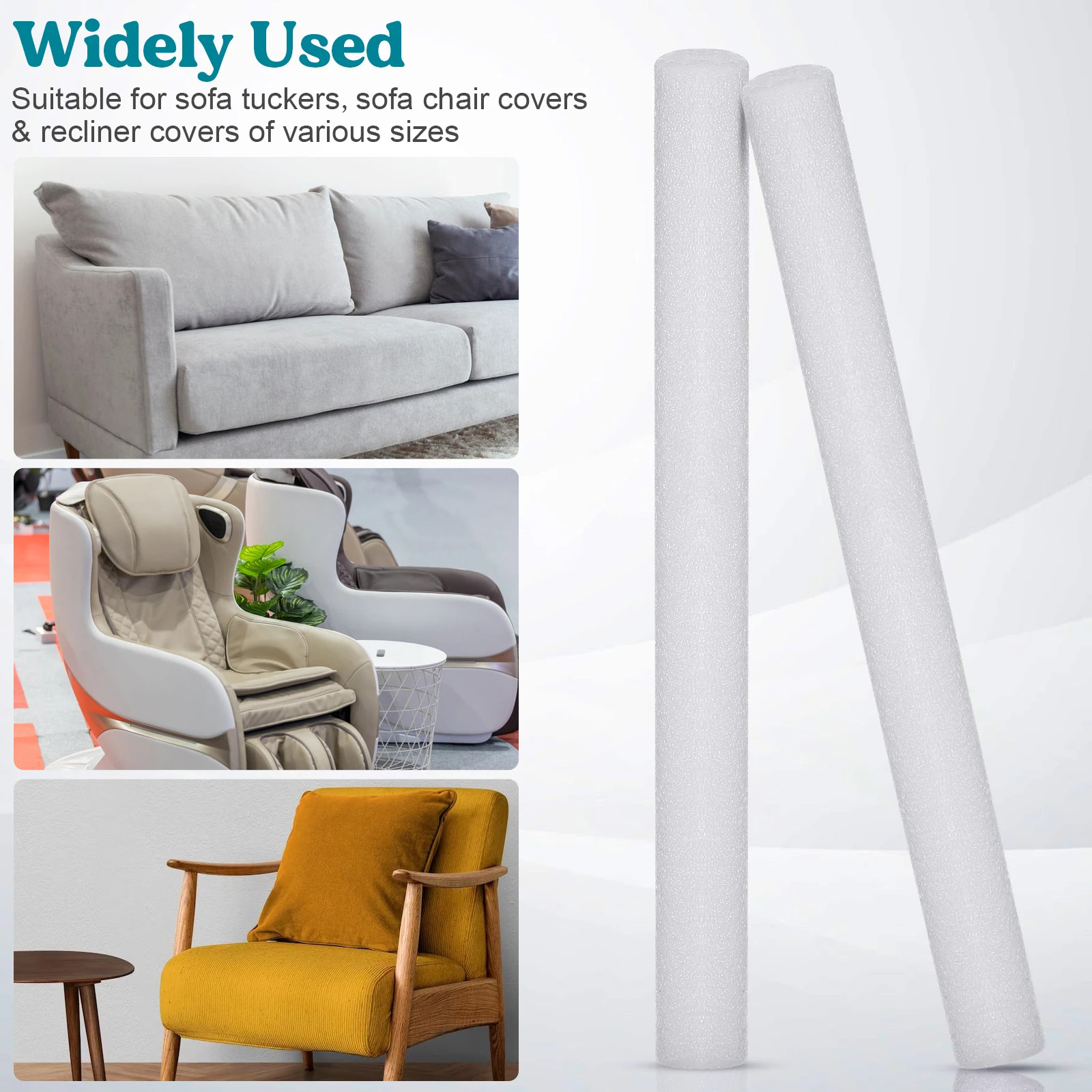 14Pcs Non-Slip Sofa Foam Strips Elasticates Sofa Liners