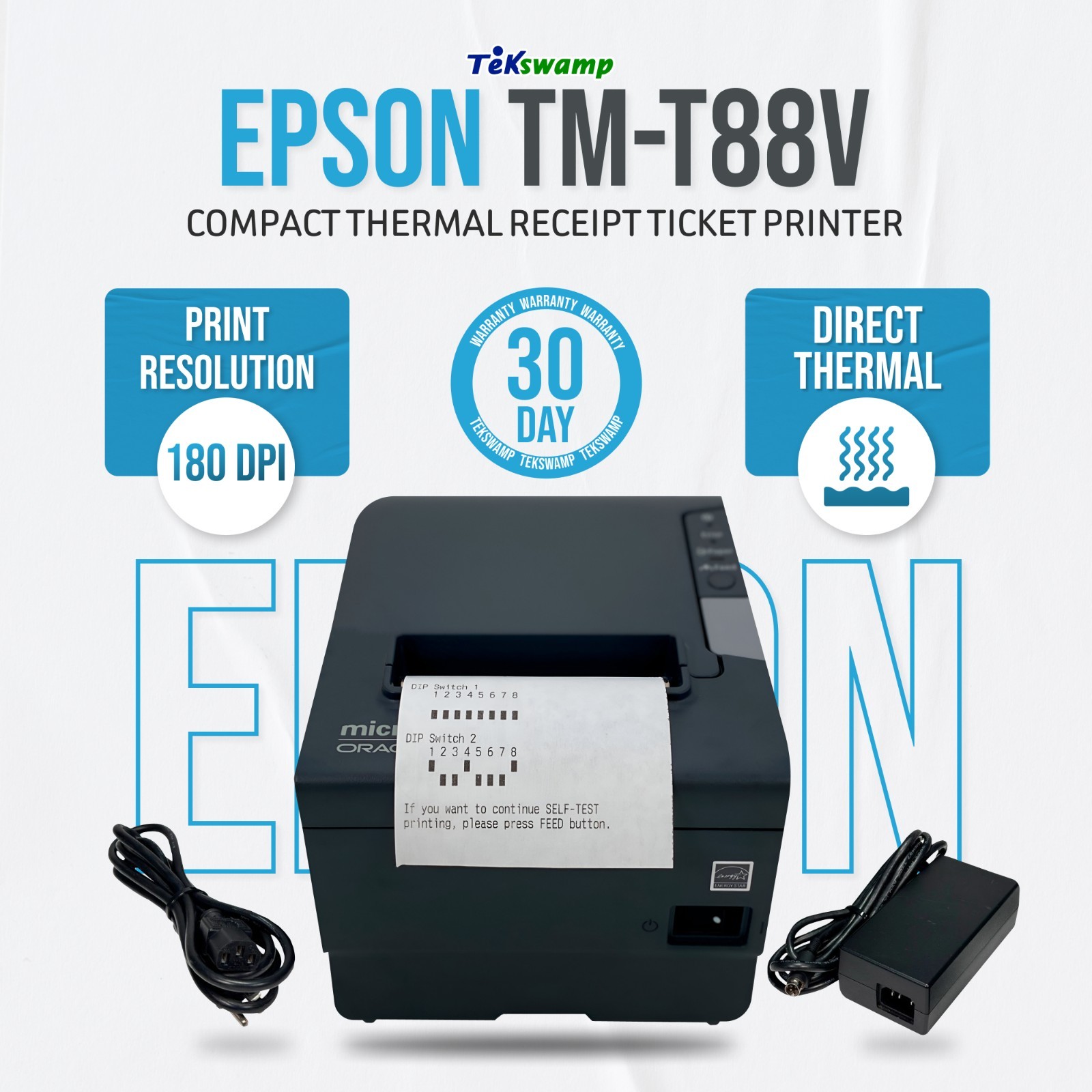 EASY TO USE Epson TM-T88V High-Speed Thermal Receipt Printer FOR POS SYSTEM