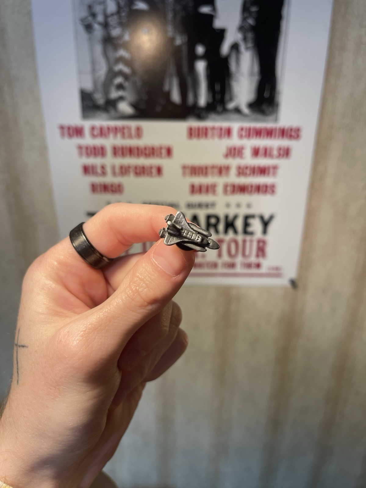 SPACE SHUTTLE Rockets Lapel Pin Pinback Pewter Vintage