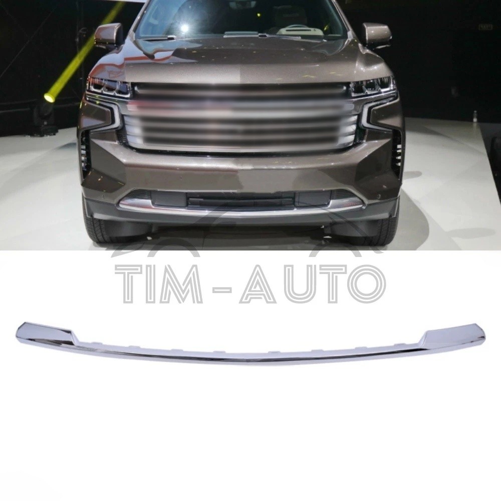 For 2021-2024 Chevrolet Suburban Tahoe Front Bumper Lower Chrome Molding Trim