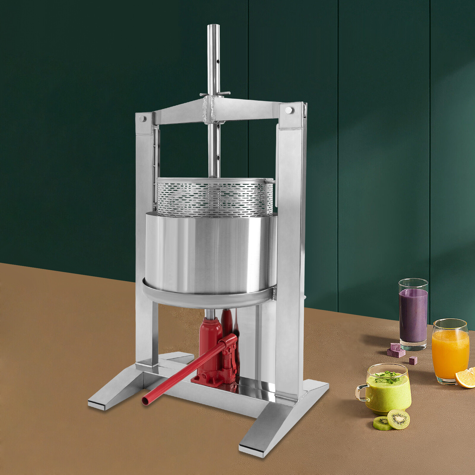 20L Heavy-Duty Hand Juicer - Stainless Steel Juice Squeezer, Dishwasher Safe