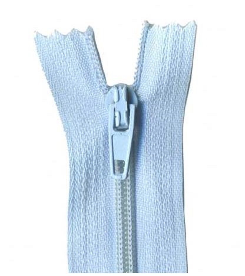 35cm Dusty Blue Dress Zip