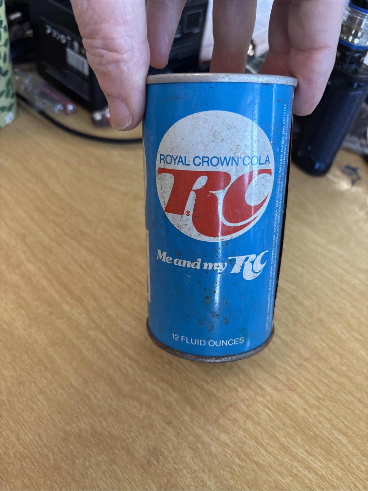 collectible 1970’s R C Cola Metal Soda Can Featuring Gary Matthew’s  Atlanta Bra