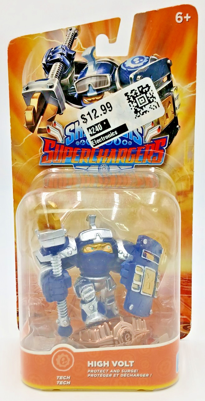 Skylanders Super Chargers High Volt Tech Figure Protect Surge BOX FLAWS READ
