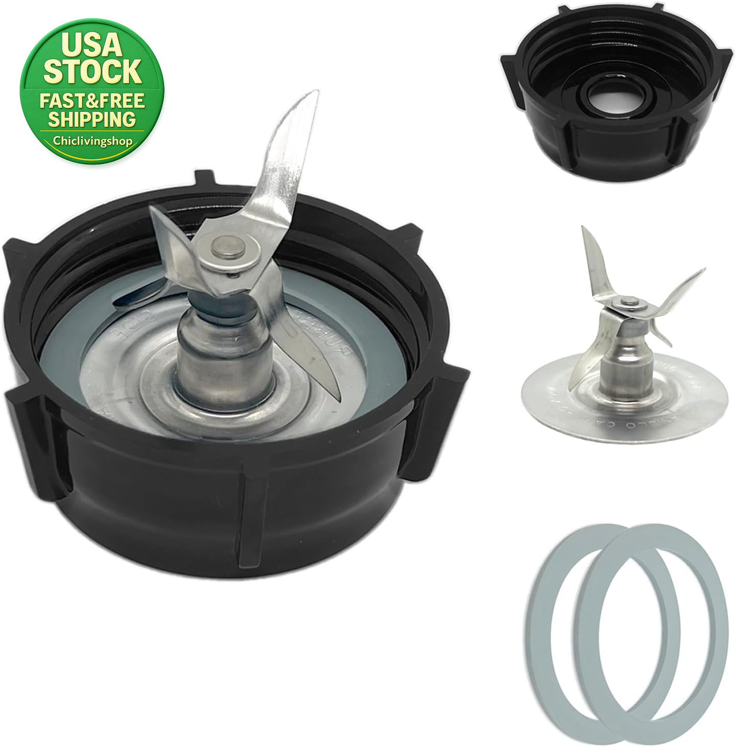Blender Blade Replacement Parts Kit for Oster Osterizer with Base and Gasket