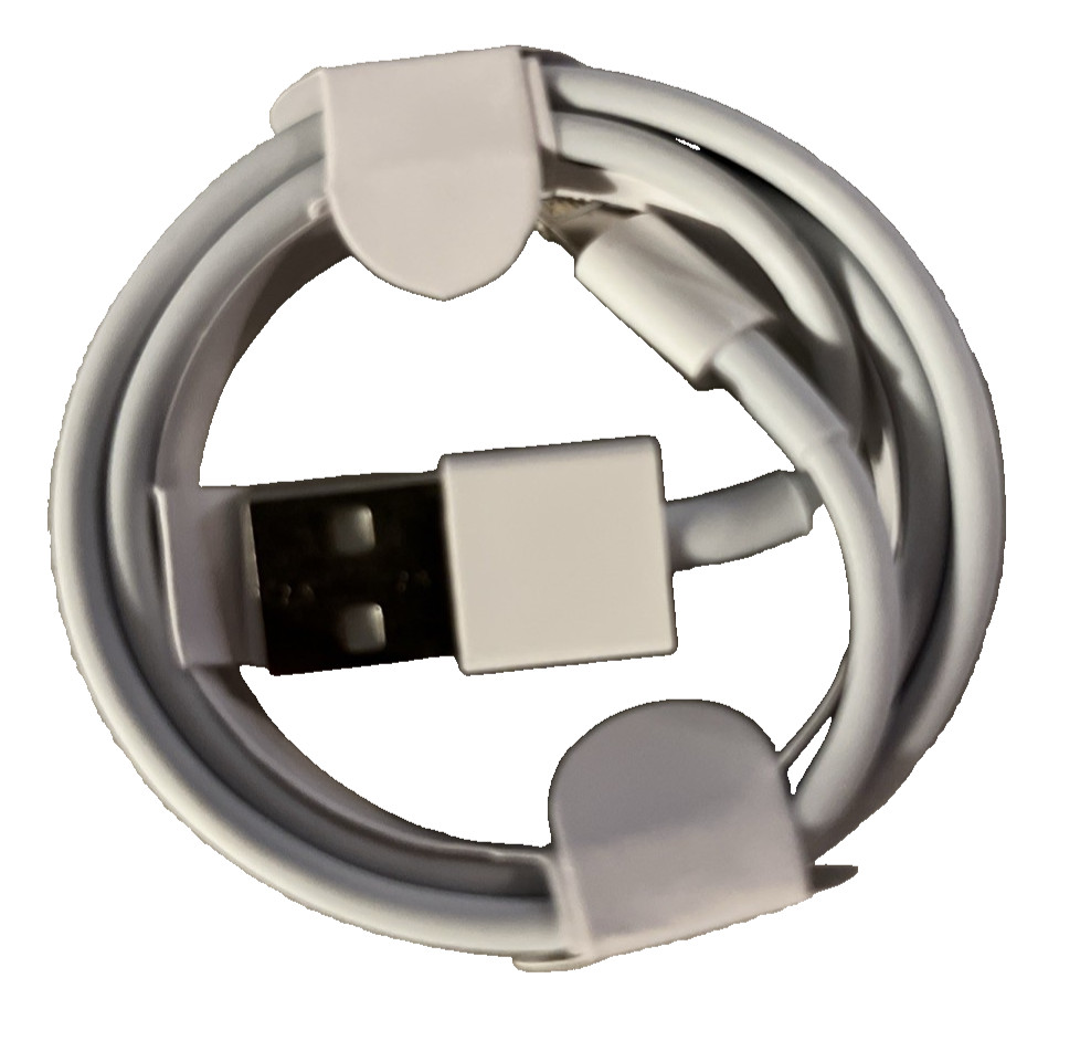 White USB Charge Cable for Apple iPhone