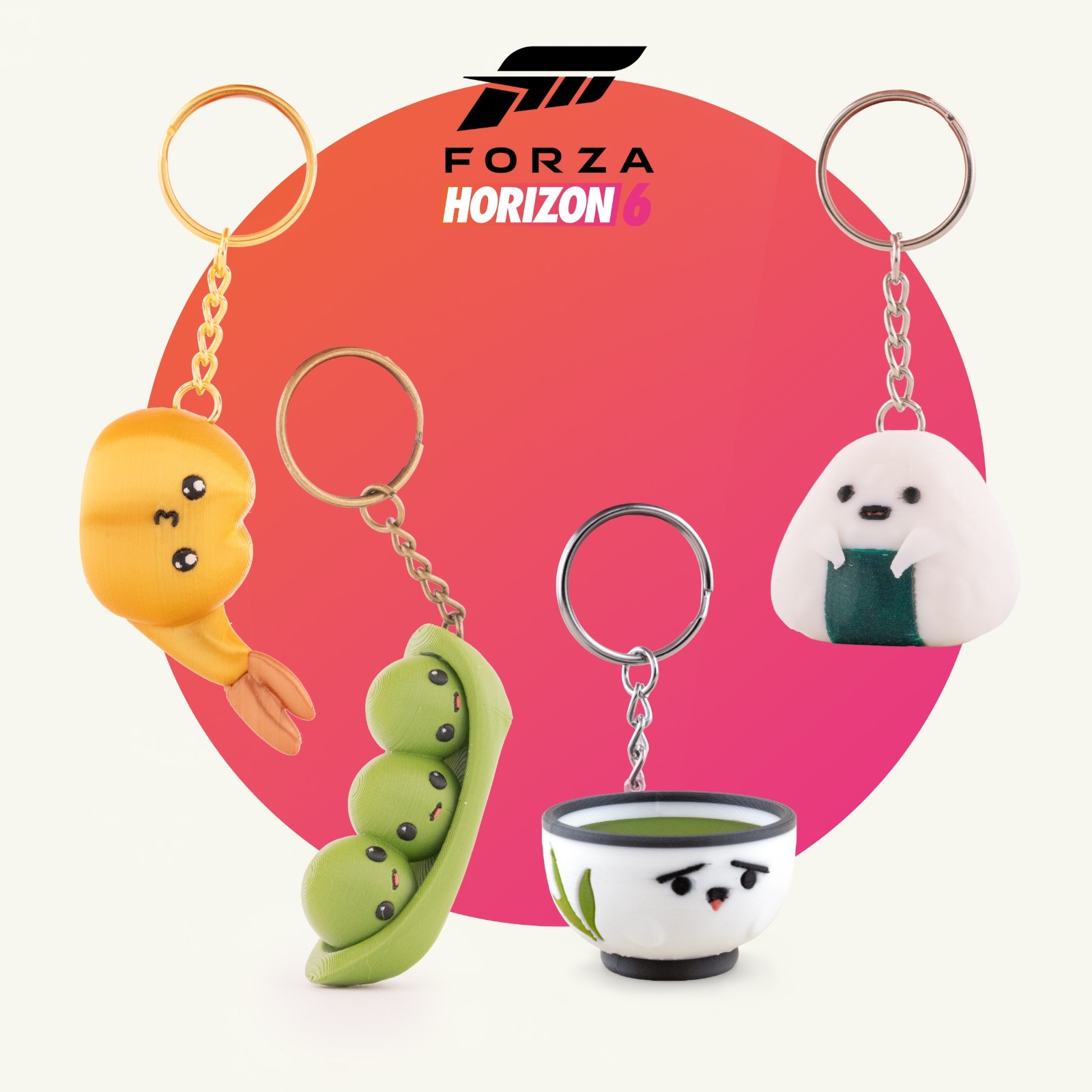 Forza Horizon 6 Mascot Keychain Japan Themed Racing Game Collectible