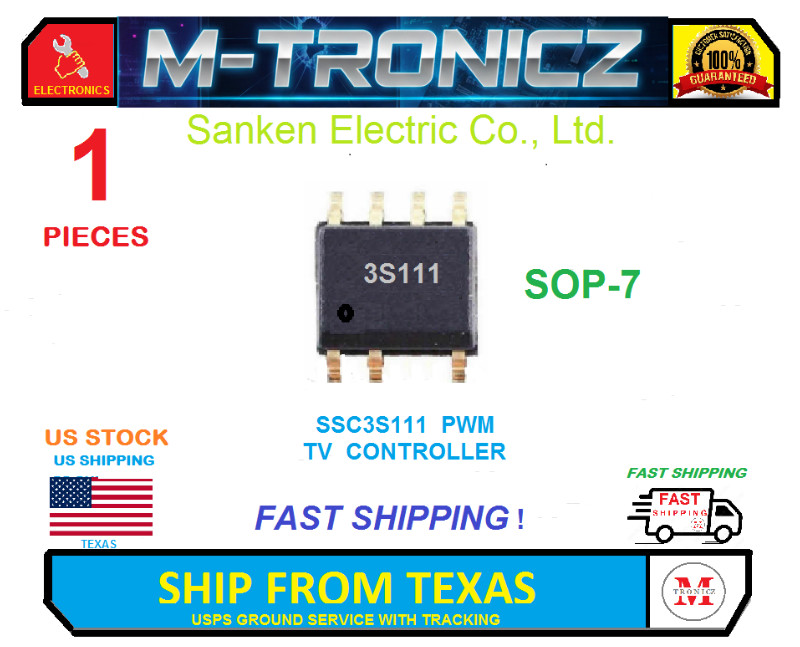 3S111  IC CHIP     SOP7    SSC3S111  PWM  TV  CONTROLLER  SHIPS FROM TEXAS
