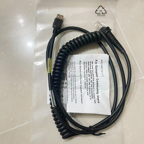 5M For Honeywell CBL-500-500-C00 5V USB Type A Scanner USB Coiled Curve Cable