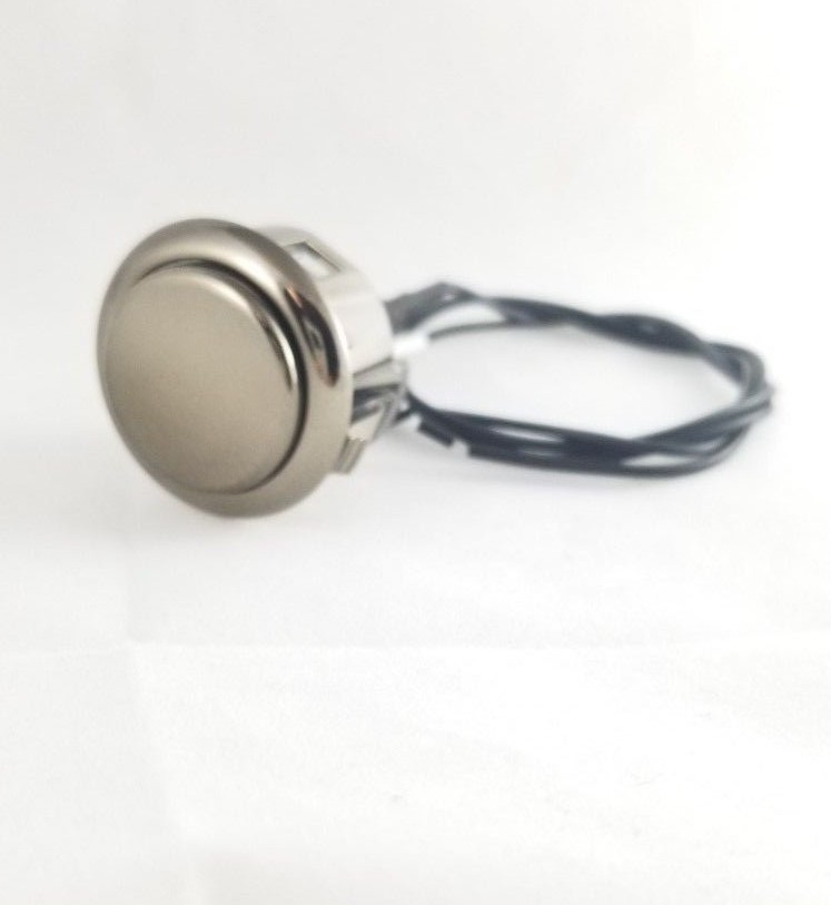 Tesi DITO Metallic  24MM Momentary Arcade Button Guitar Kill Switch Smoke Chrome