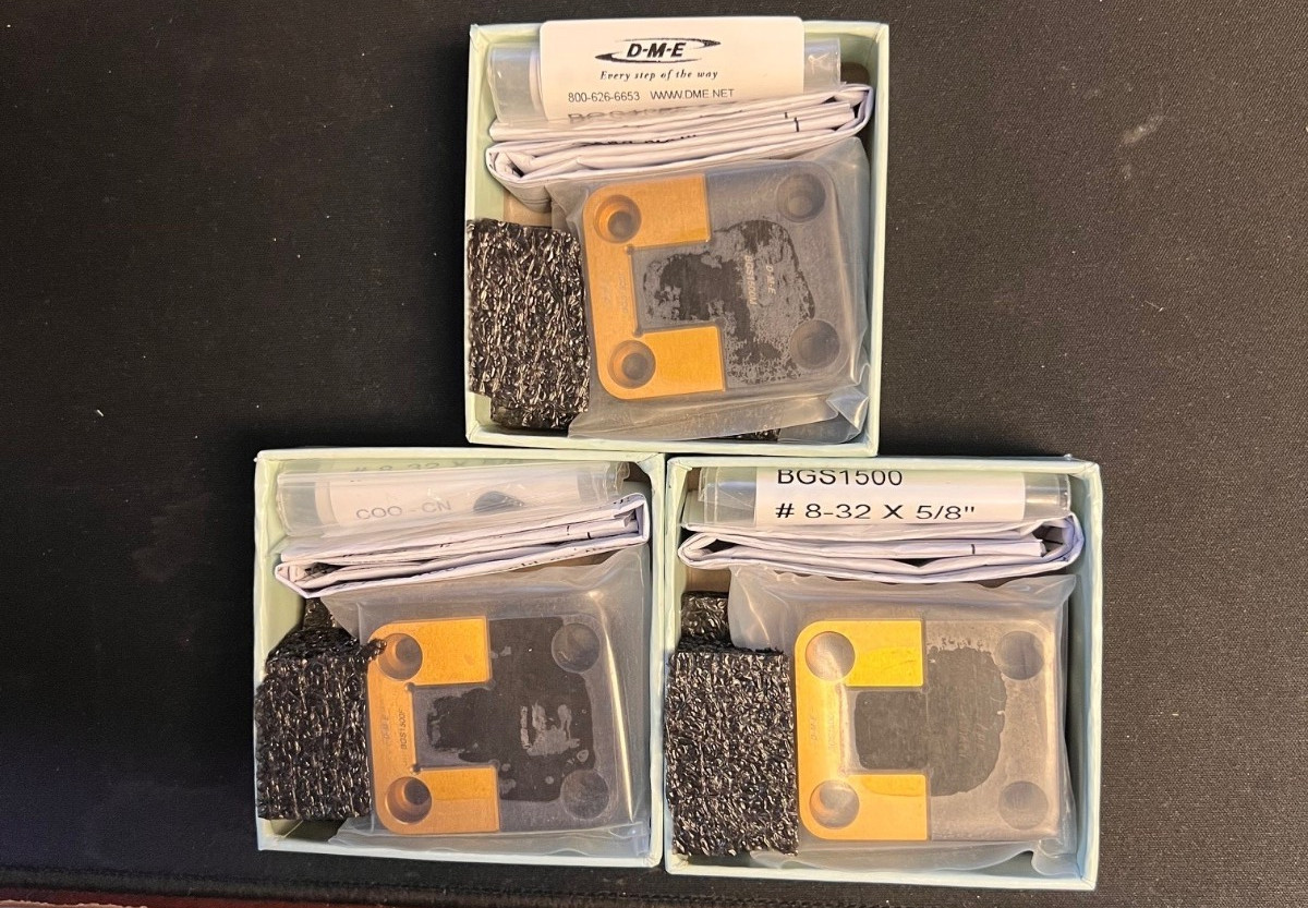 DME BGS1500 Black And Gold SIDE INTERLOCK 1.500 WIDTH - NEW IN BOX - LOT OF 3!