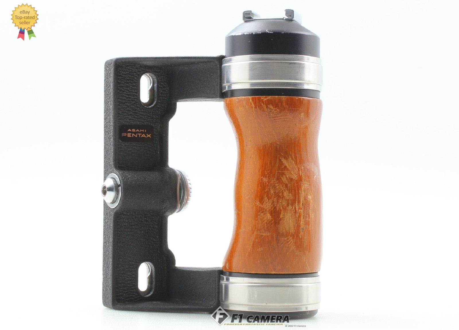 [Near MINT] Asahi Pentax Wood Hand Grip For Pentax 6x7 67 II Film Camera JAPAN