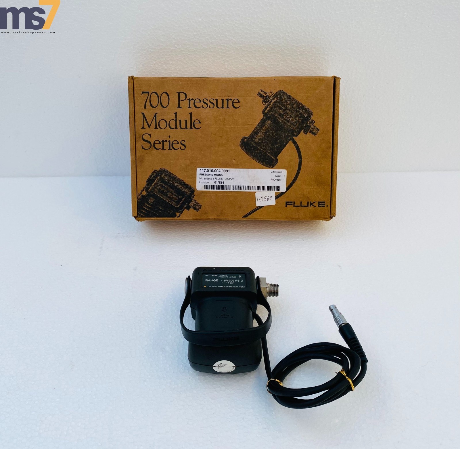 FLUKE 700PD7 DUAL PRESSURE MODULE -15 TO 200 PSI (-1) TO 14 BAR RANGE