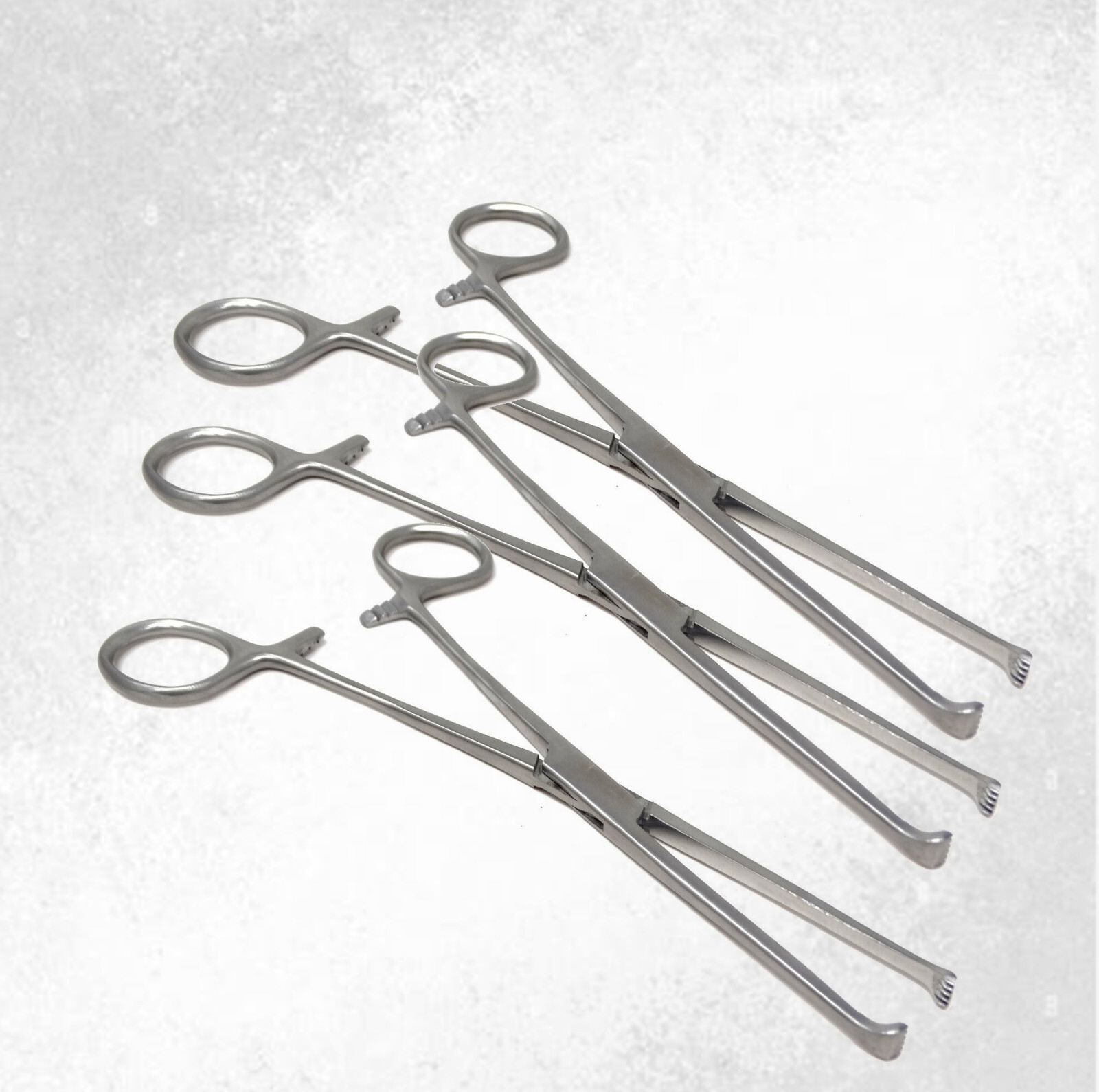 Set of 3 Pcs Premium O.R Grade Allis Tissue Forceps Clamps 5X6 Teeth 7"