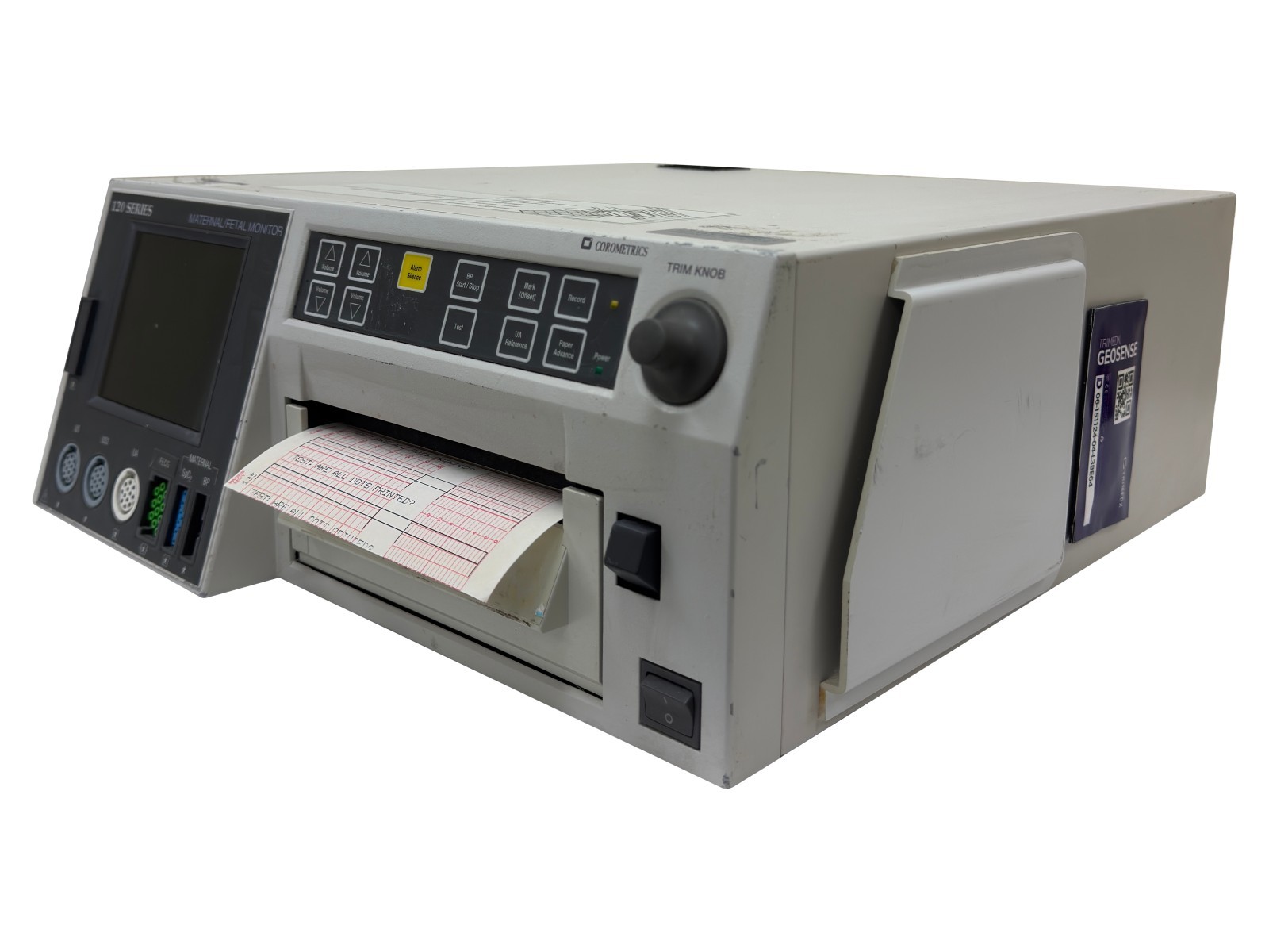 Corometrics 120 Series 0128AAN028 Maternal/Fetal Monitor