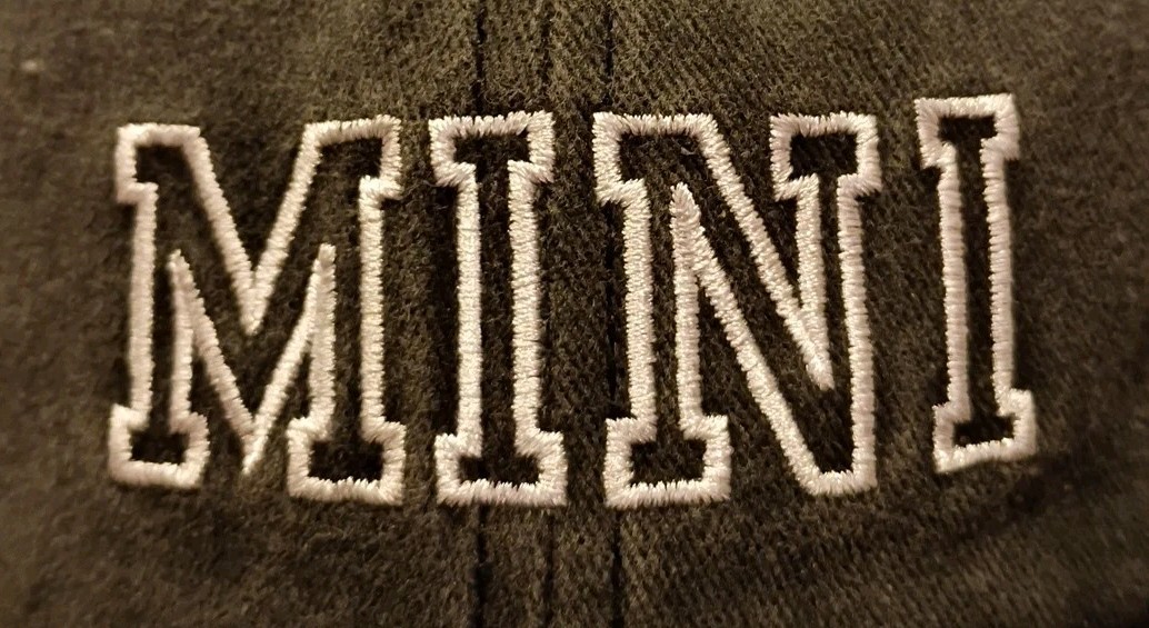 Mini Distressed Gray Child Baseball Cap Hat Embroidered Adjustable
