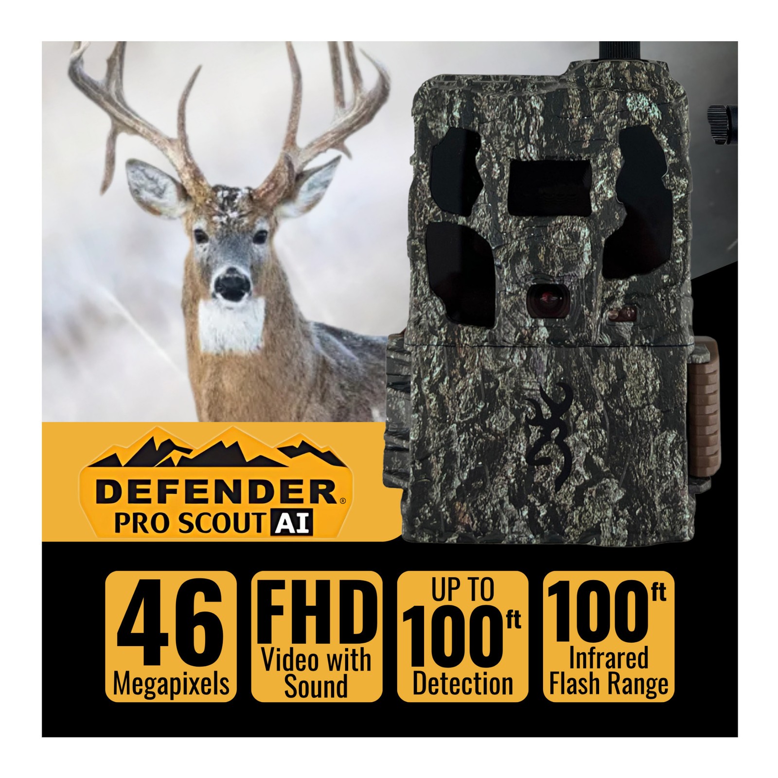 Browning Trail Camera - Defender Wireless Pro Scout Max HD AI 46MP (2-Pack)