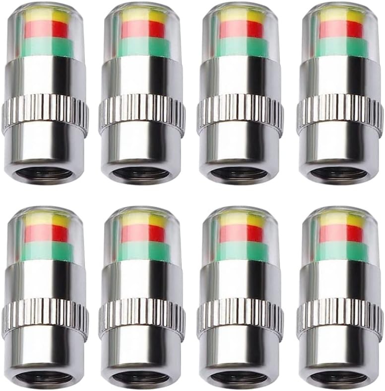 Car Tire Pressure Monitor Valve Stem Cap (2.0-2.3bar) For Automobiles Motorcycle
